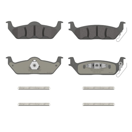 Wagner Brake OEX Rear Disc Brake Pad Set Premium Semi - Met,  OEX1012M