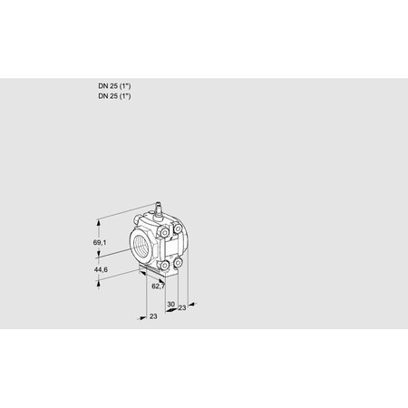 Honeywell MTR, VMO125N05M10 ORIF VALVARIO, 1 NPT, 7.2 KS88015544