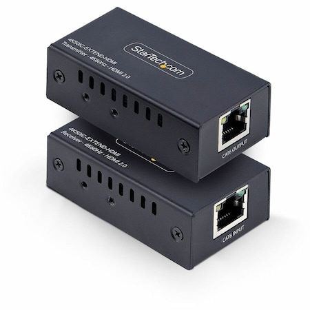 Startech.Com HDMI Extender Over CAT5e/CAT6, 4K 60Hz, Up to 200ft (60m), Transmitter and Receiver Kit, Power Over 4K50IC-EXTEND-HDMI