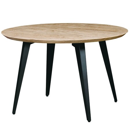 Leisuremod Round 47 in W, 30 in L, MDF/Metal, Butternut RTM47BN