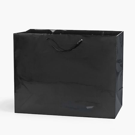 Nashville Wraps Black Gloss Gift Bags, Medium 13x5x10, 10PK GTMMBK