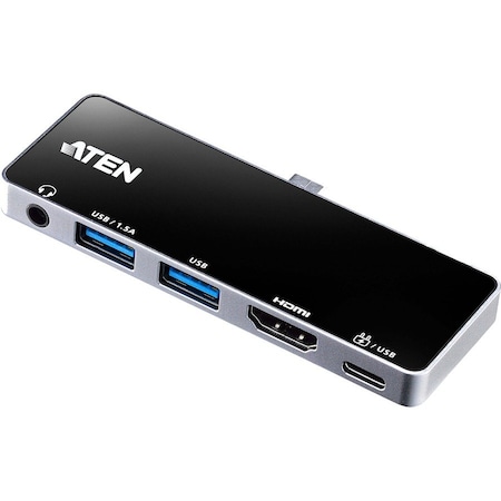 Aten USB-C Travel Dock with Power Pass-Through - 92W UH3238