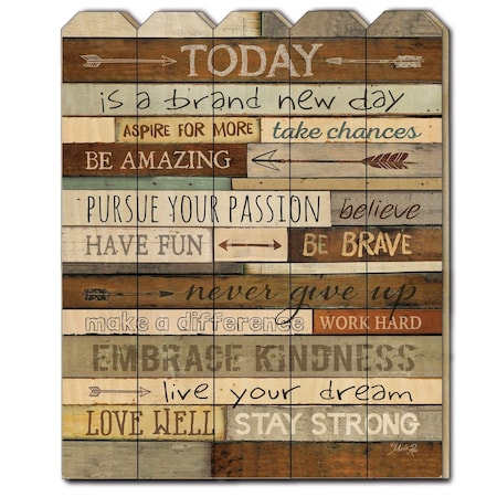 Homeroots Today is a Brand New Day Unframed Print Wall Art 405203