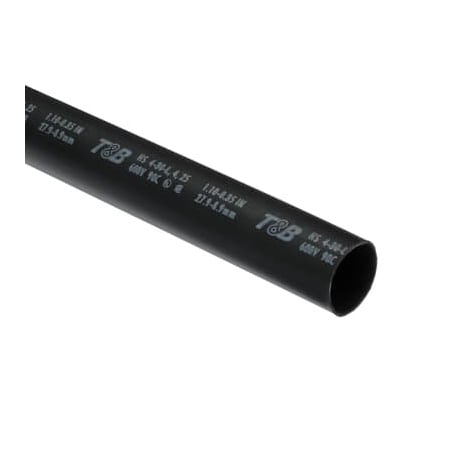 Abb HVYWALL HTSHK 3:1 BLK 4-3/0 48IN, 5PK HS4-30-4