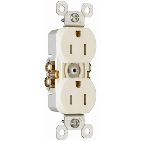 Nextgen 3232TRLACP8 15A 125V Tamper Resistant Grounded Duplex Outlet, Light Almond, 10PK NE569196