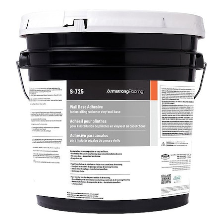 Armstrong Construction Adhesive, Wall Base Adhesive Series, 1 gal, Pail 00730408