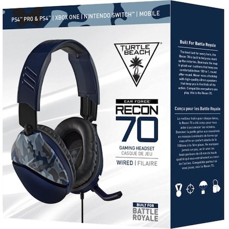 Turtle Beach Recon 70 Multi-platform Gaming Headset - Blue Camo TBS-6555-02