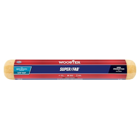 Wooster R239 18 in. Super Fab 0.37 in. Nap Roller Cover 71497120212