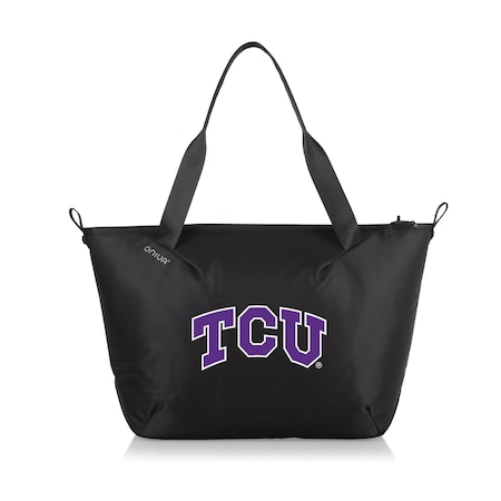 Picnic Time Family Of Brands NCAA TCU Horned Frogs Tarana Cooler Tote Bag made with Recycled Materials 516-01-179-846-0