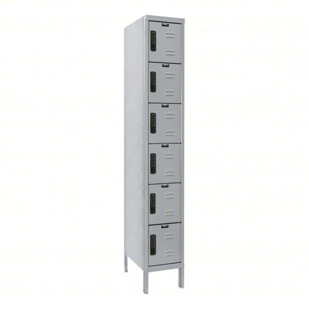 Hallowell Locker, 12 in W, 15 in D, 78 in H UEL1258-6PL