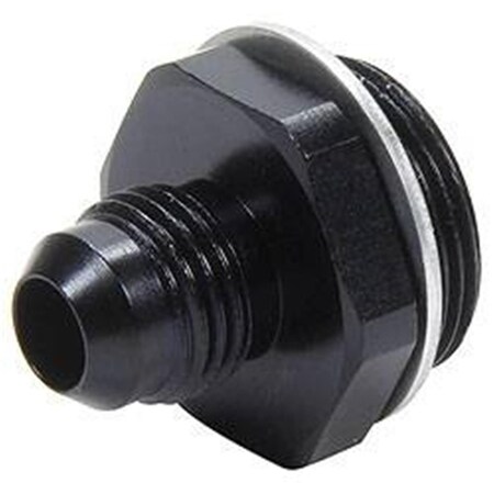 Allstar Performance Aluminium Carburetor Fitting Short 0.87 in. - 20 to Male - 6 for Holley - Black ALL50896