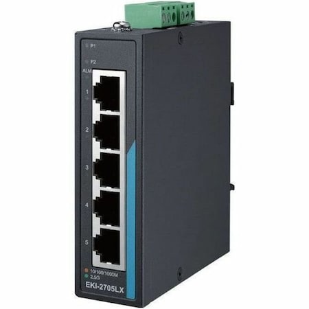Advantech 5-port 2.5GbE Unmanaged Ind. Ethernet Switch EKI-2705LX-A