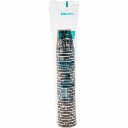Solo ThermoGuard Double Walled Paper Hot Cups, 12 oz, Case of 20 bags; 30 cups per bag (600 Total) DWTG12ST