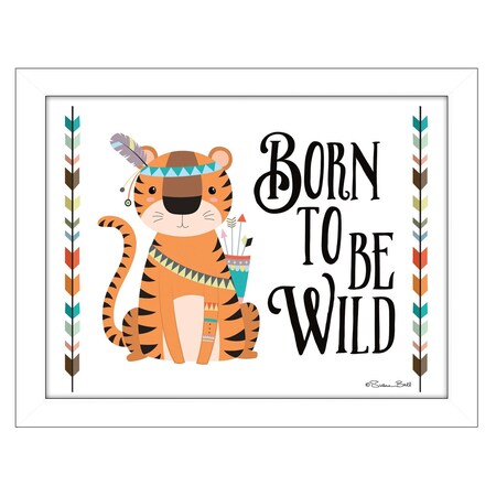 Homeroots Born to be Wild 2 White Framed Print Wall Art 415705