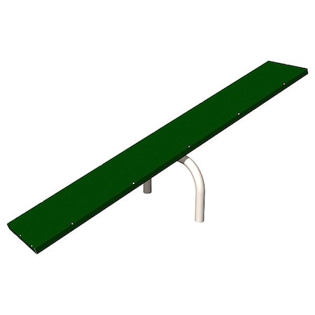 Ultraplay Teeter Totter, 16 15/16 in H, Beige; Green PBARK-440-NATURAL