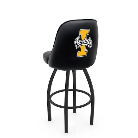 Holland Bar Stool Co Logo Grizzly Idaho 36 in. Swivel Bar Stool with Black Wrinkle Finish L048