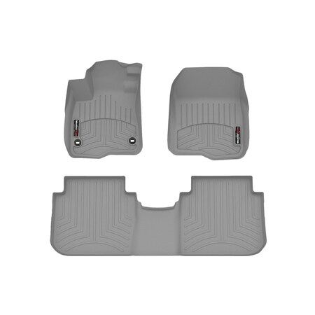 Weathertech Grey, Front and Rear Floorliners 461780-1-2