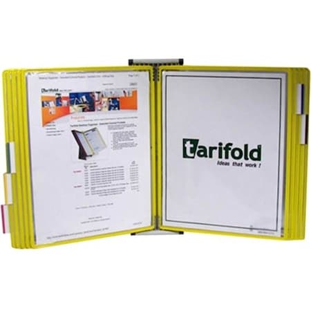 Tarifold Document Wall Display Unit, 10 Yellow Poc W241
