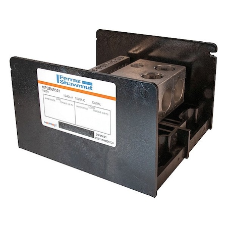 Mersen PowerDistributionBlock, 1520A, 1000V, 1Pole MPDB69521