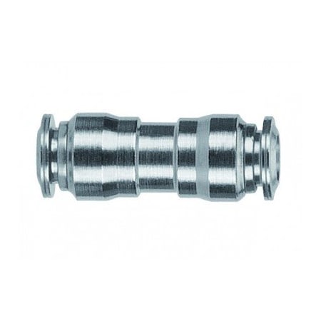 Usa Industrials Push to Connect Tube Fitting, Nickel Plated Brass w/ Metal Release Ring, Reducing Union, 8mm x ZUSA-TF-PTC-NPBR-675