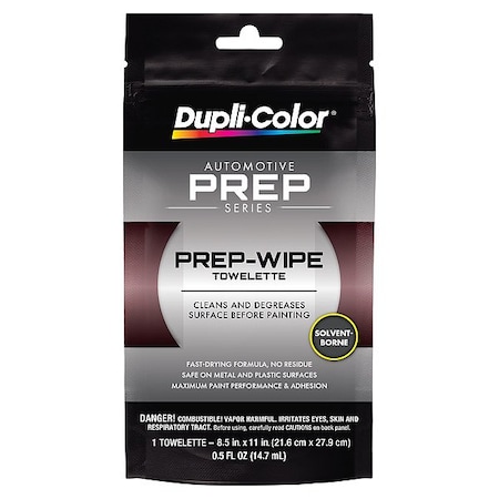 Dupli-Color Grease and Wax Remover, Wipe, 1 ct, Pouch EPW10000Y