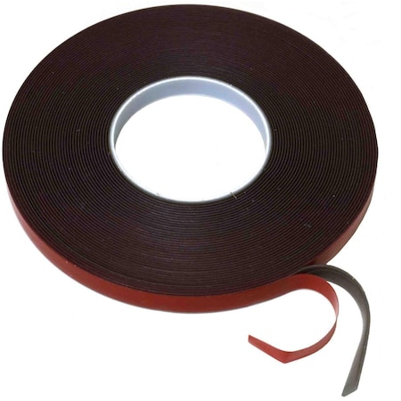 Auveco Double Sided Acrylic Foam Tape with Red Liner, 045 x 7/8in x 60ft 21076