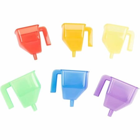 Tickit Translucent Funnels, Assorted Colors, 6PK 73113