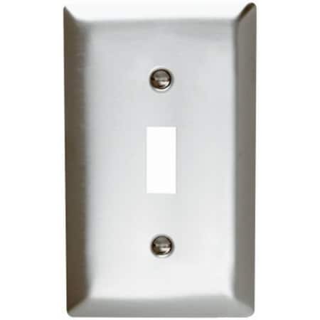 Legrand Wallplate, 4-1/2 in L, 2-3/4 in W, 1 -Gang, Stainless Steel, Brushed SS1CC25