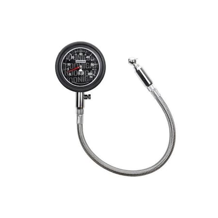 Auto Meter 2.25 in. Hoonigan Tire Pressure Gauge with 060 PSI, Black A48-216009000