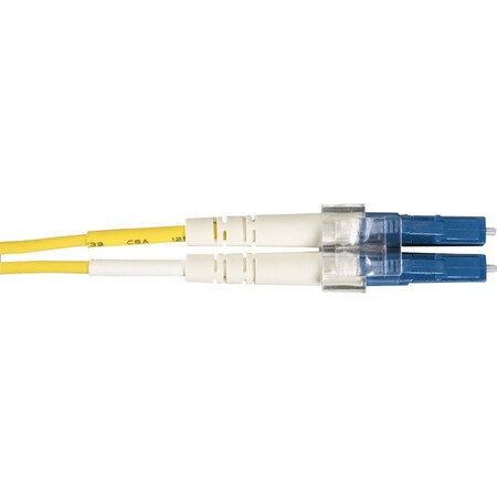 Black Box OS2 9/125 Singlemode Fiber Optic Patch Cable - OFNR PVC, LC to LC, Yellow, 3-m 9.8-ft. EFN310-003M-LCLC