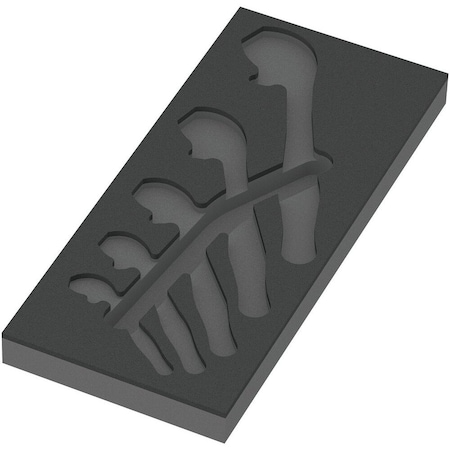 Wera 9832 Foam insert 6004 Joker Set 1, empty, 172 x 30 x 392 mm 5137332001