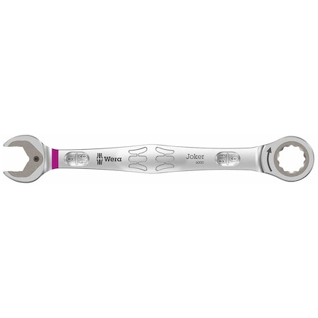 Wera 0.5625 in. Joker Ratcheting Combination Wrench, Nickel Chrome 5073284001
