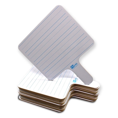 Flipside Rectangular Lined Dry Erase Answer Paddle - Class Pack of 24 18024