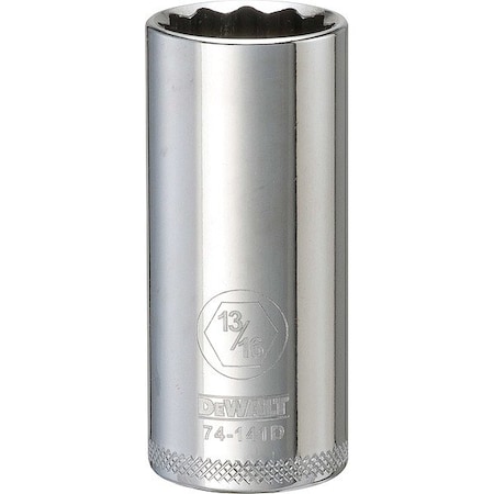 Dewalt DeepImpact Socket, 12 Pt 3/8in, 13/16inSAE DWMT74141OSP