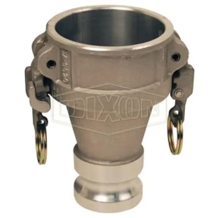 Dixon EZ Boss-Lock Type DA Cam and Groove Reducing Coupler, 4 x 6 in Nominal, Coupler x Adapter End Style ADA6040EZ