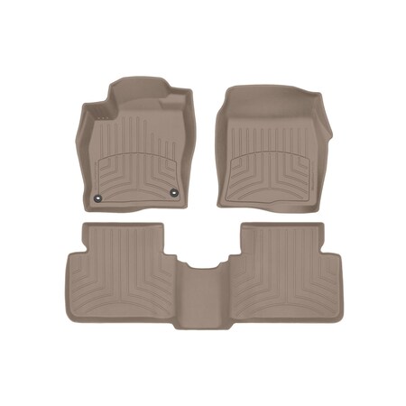 Weathertech Tan, Front and Rear FloorLiner HP 45884-1-2IM