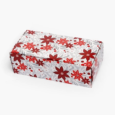 Nashville Wraps Poinsettia 1 Pc. 1/2 LB Candy Box, 5-1/2 x 2-3/4 x 1-3/4, 50PK CBPS1