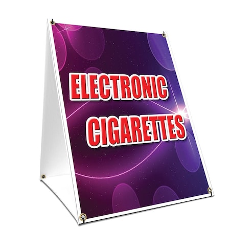 Signmission Electronic Cigarettes, 36 Inch x 24 Inch A-frame Yard Sign, Plastic Sign SBC-2436-Electronic Cigarettes