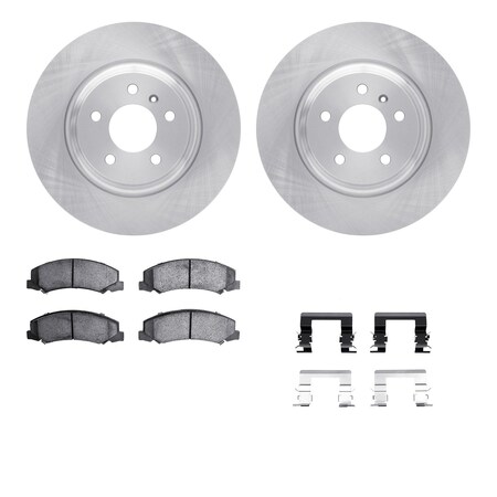 Dynamic Friction Co DFC Brake Rotor with 5000 Brake Pads and Hardware Kit 6512-46182