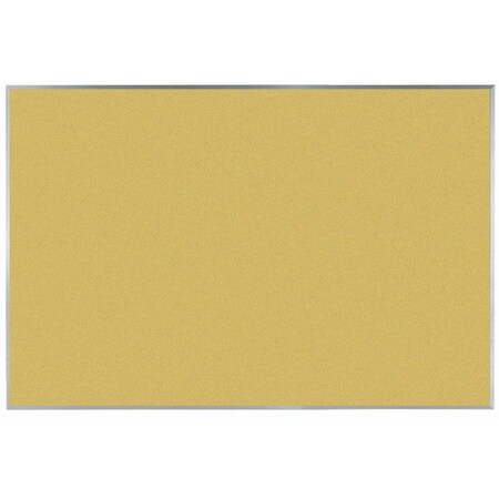 Aarco VIC Cork Bulletin Board w/ a Clear Satin Anodized Al Frame, Fresh Pineapple 48''Hx72''W DW4872212