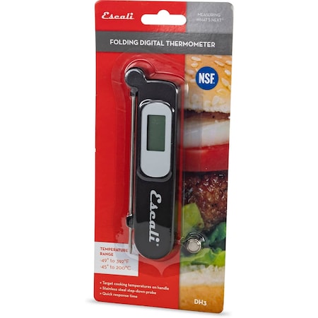 San Jamar Thermometer, Digital, Folding THDGFLD