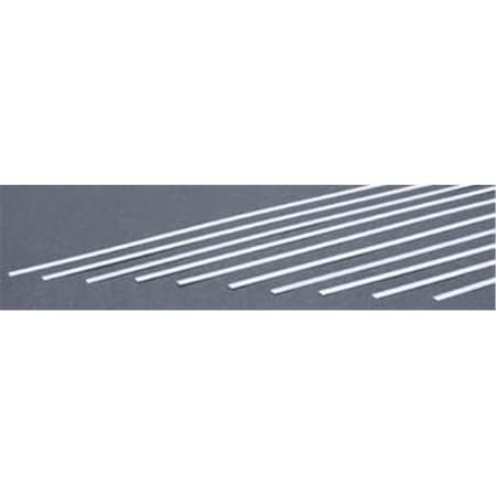 Evergreen 0.01 x 0.125 in. Styrene Strips Railroad Scratch Building Supply, White EVG106