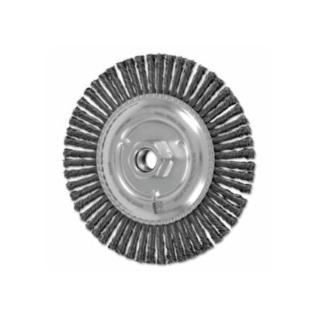 Pferd Stringer Bead Twist Knot Wheel, 6 dia x 3/16 W, .02 Carbon Steel Wire, 40 Knots 419-82488