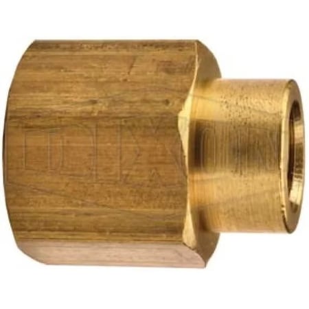 Dixon Pipe Reducer Coupling, 3/8 x 1/4 in Nominal, FNPT End Style, Brass, Domestic 3770604C