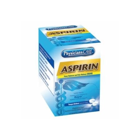 First Aid Only PhysiciansCare Aspirin, 325 mg, 2 pk/125 pk per Box 579-54034