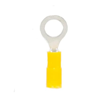 Nichifu Ring Terminal, #10 Stud Size, 20 AWG, Vinyl Insulated, 500 PK 22410