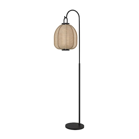 Troy Lighting 1 Light Kerwin Table Lamp Bronze Leaf/Ceramic Caramel Bisque PTL2928-BRL/CCQ