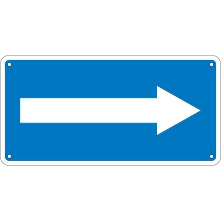 Nmc Van Accessible Right Arrow Ada Sign, TMA5G TMA5G