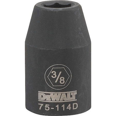 Dewalt Drive Impact Socket, 6PT 1/2in, 3/8in SAE DWMT75114OSP