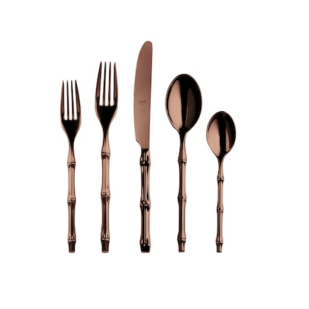 Mepra Bali Flatware Set - 5 Pieces - Bronze 101522005B